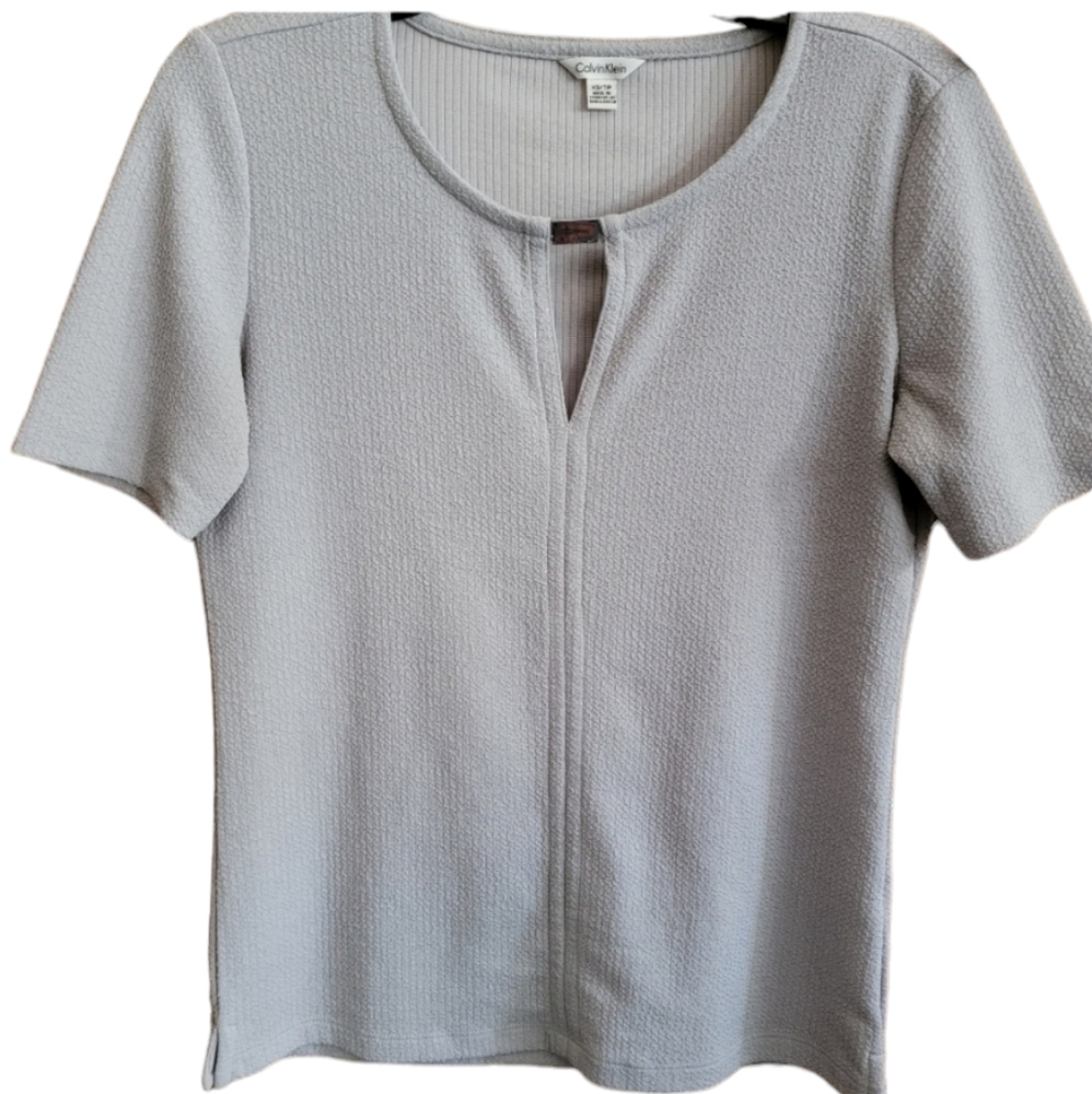 Calvin Klein grey career top!  Size XS, would fit larger.